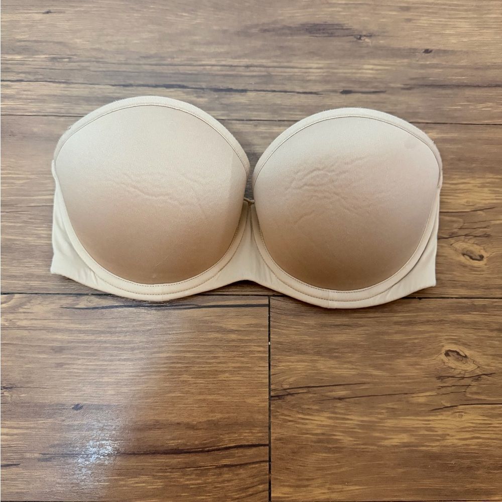 Thirdlove 24/7 Classic Strapless Nude Bra Size 32D 1/2 32.5